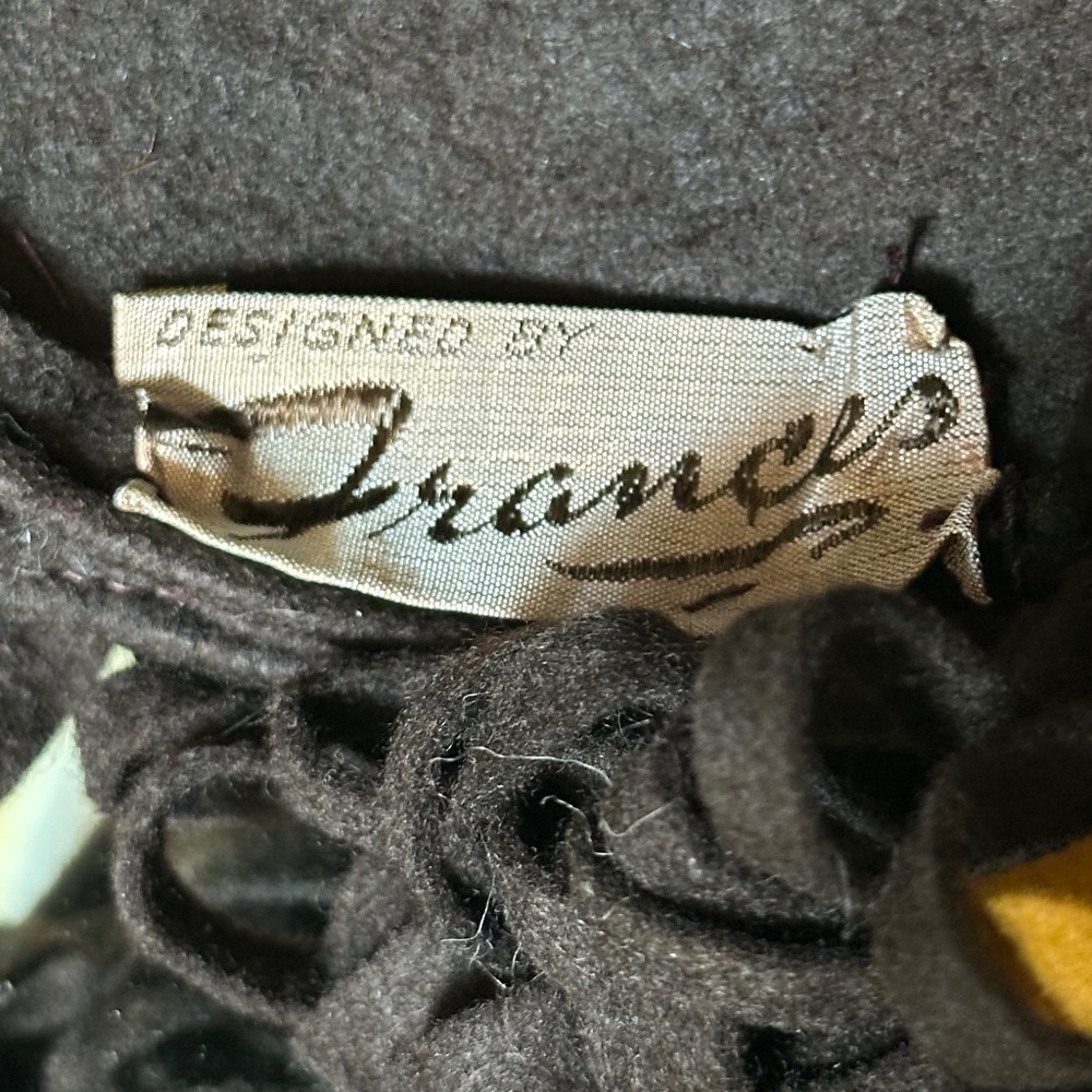 RARE 1930's BROWN/GOLD FELT TILT HAT - Picture 13 of 13